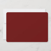 Modern Photo Gold Pet Script op maroon Afstuderen Aankondiging (Achterkant)