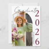 Modern Photo Graduation Invitation (Devant)