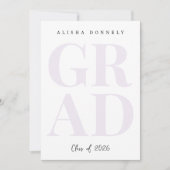 Modern Photo Graduation Invitation Kaart (Voorkant)