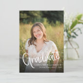 Modern Photo Graduation Open House Invitation (Debout devant)