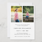 Modern Photo Graduation Open House Invitation (Dos)