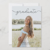 Modern Photo Graduation Party Invitation (Devant)
