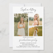 Modern Photo Graduation Party Invitation (Dos)