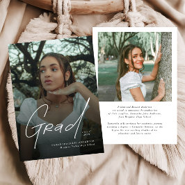 Modern Photo High School Graduation Announcement Aankondiging