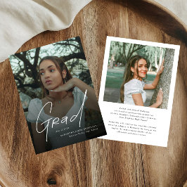 Modern Photo High School Graduation Announcement Aankondiging