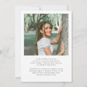 Modern Photo High School Graduation Announcement Aankondiging (Achterkant)