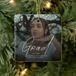 Modern Photo High School Graduation Gifts Keramisch Ornament