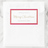 Modern Photo Lijst Merry Christmas Label (Tas)