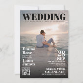 Modern Photo Magazine Hoesje Unique Bewaar de datu Save The Date (Voorkant)