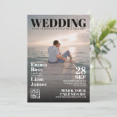 Modern Photo Magazine Hoesje Unique Bewaar de datu Save The Date (Staand voorkant)