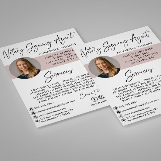 Modern Photo Notary Signing Agent Flyer