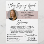 Modern Photo Notary Signing Agent Flyer (Voorkant)