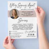 Modern Photo Notary Signing Agent Flyer (Hand)