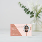 Modern Photo Notary Signing Agent Visitekaartje (Staand voorkant)