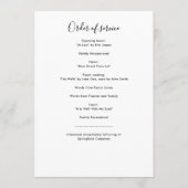 Modern Photo Order of Service Funeral Programma (Achterkant)