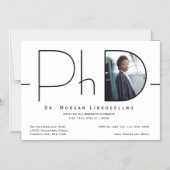 Modern Photo PhD-Afstuderen Magnetische Uitnodiging (Voorkant)