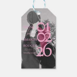 Modern Photo Pink Typography  Thank You Cadeaulabel