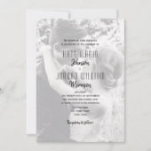 Modern Photo QR Code Wedding Kaart (Voorkant)