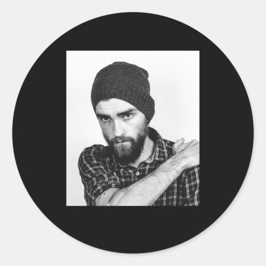 Modern Photo  Ronde Sticker (Voorkant)