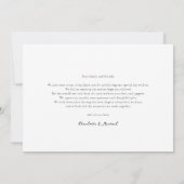 Modern Photo Script Wedding Bedankkaart (Achterkant)