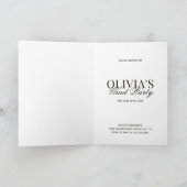 Modern Photo Typography Script Grad Party Folded Kaart (Binnen)