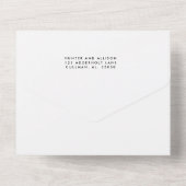 Modern Photo Wedding All in One Invitation All In One Uitnodiging (Achterkant)