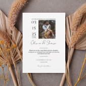 Modern Photo Wedding Invitation