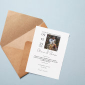 Modern Photo Wedding Invitation