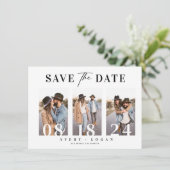 Modern Photo Wedding Save The Date (Staand voorkant)