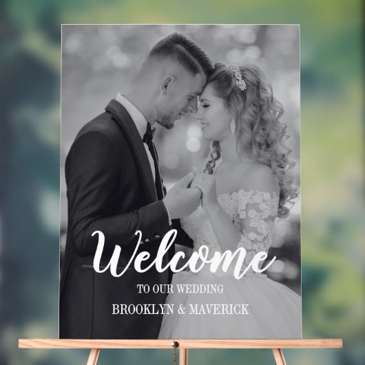 Modern Photo Welcome Wedding (Neutre)