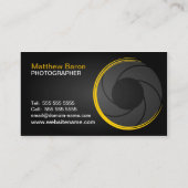 Modern Photographer Yellow Visitekaartje (Achterkant)
