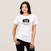 Modern Photography Camera Black Tri-Blend Shirt (Voorkant volledig)