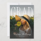 Modern PhotoPop Effect Graduation Party Invitation (Devant)