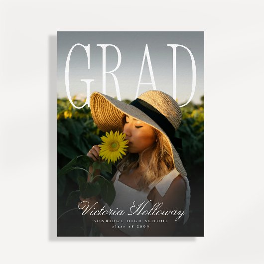 Modern PhotoPop Effect Graduation Party Invitation