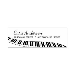 Modern piano-toetsenbord zelfinktende stempel