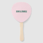 Modern Pickleball & Prosecco Bachelorette Weekend Handwaaier (Achterkant)