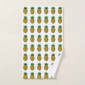 Modern Pineapple Fruits on White (Serviette à main)