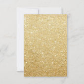 Modern Pineapple Gold Tropical Wedding RSVP (Achterkant)