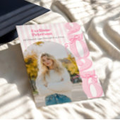 Modern Pink 2026 Graduation Invitation Kaart