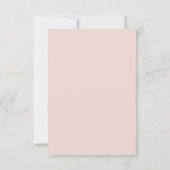 Modern Pink Blush wedding Bedankkaart (Achterkant)