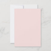 Modern Pink Blush Wedding  Save The Date (Achterkant)
