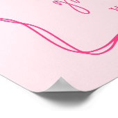 Modern Pink Bow Graduation Class of 2026 Photo  Poster (Hoek)