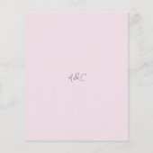 Modern Pink Elegant Script Wedding Invitation (Achterkant)