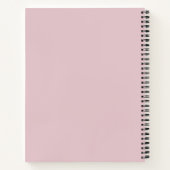 Modern Pink “Fa La La” Multi Photo  Notitieboek (Achterkant)