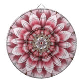 Modern Pink Flower Dartboard Dartbord (Voorkant)