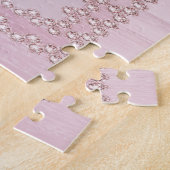 Modern Pink Flowers Jigsaw Puzzle (Côté)