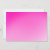 Modern Pink Glitter Balloon 3rd Birthday Photo Kaart (Achterkant)