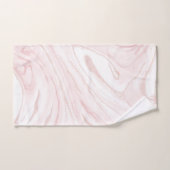 Modern Pink Glitter Marble Bad Handdoek (Handdoek)