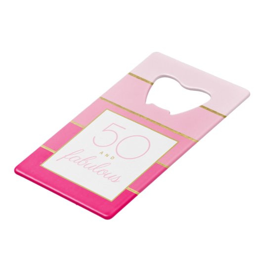 Modern Pink & Gold 50 et fabuleux anniversaire (Dos Angle)