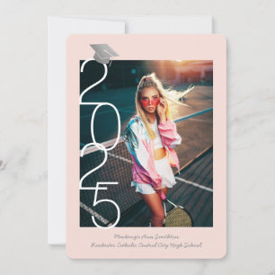 Modern Pink Grey 2023 Afstuderen Open House Aankondiging